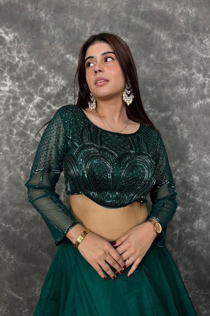 Timeless Green Lehenga