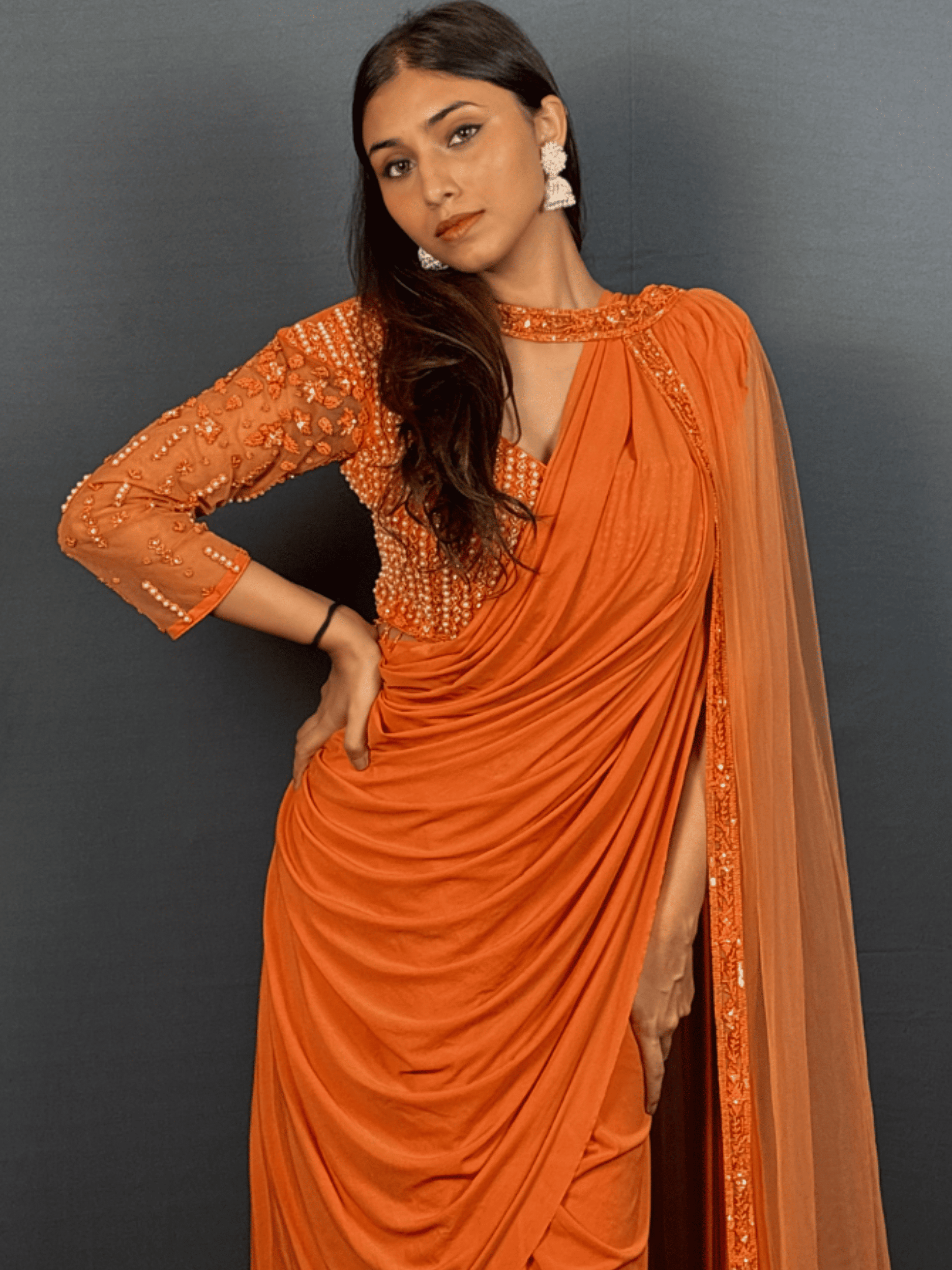 Sunset Drape Saree