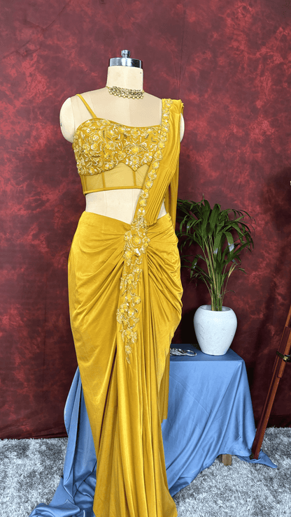 Golden Radiance Saree