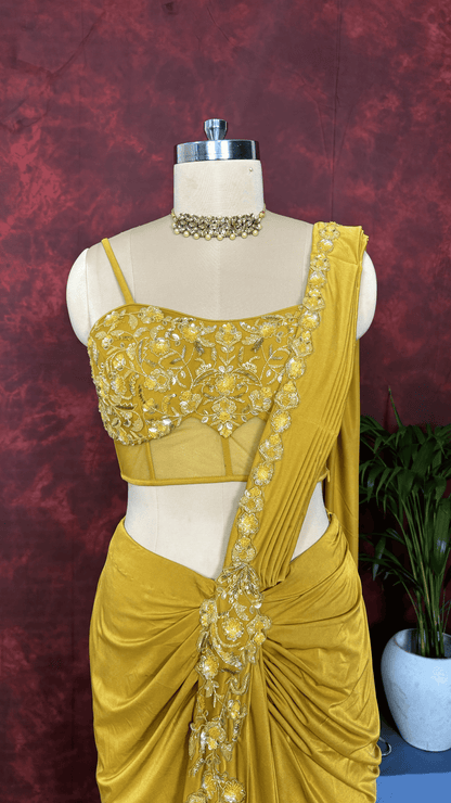 Golden Radiance Saree