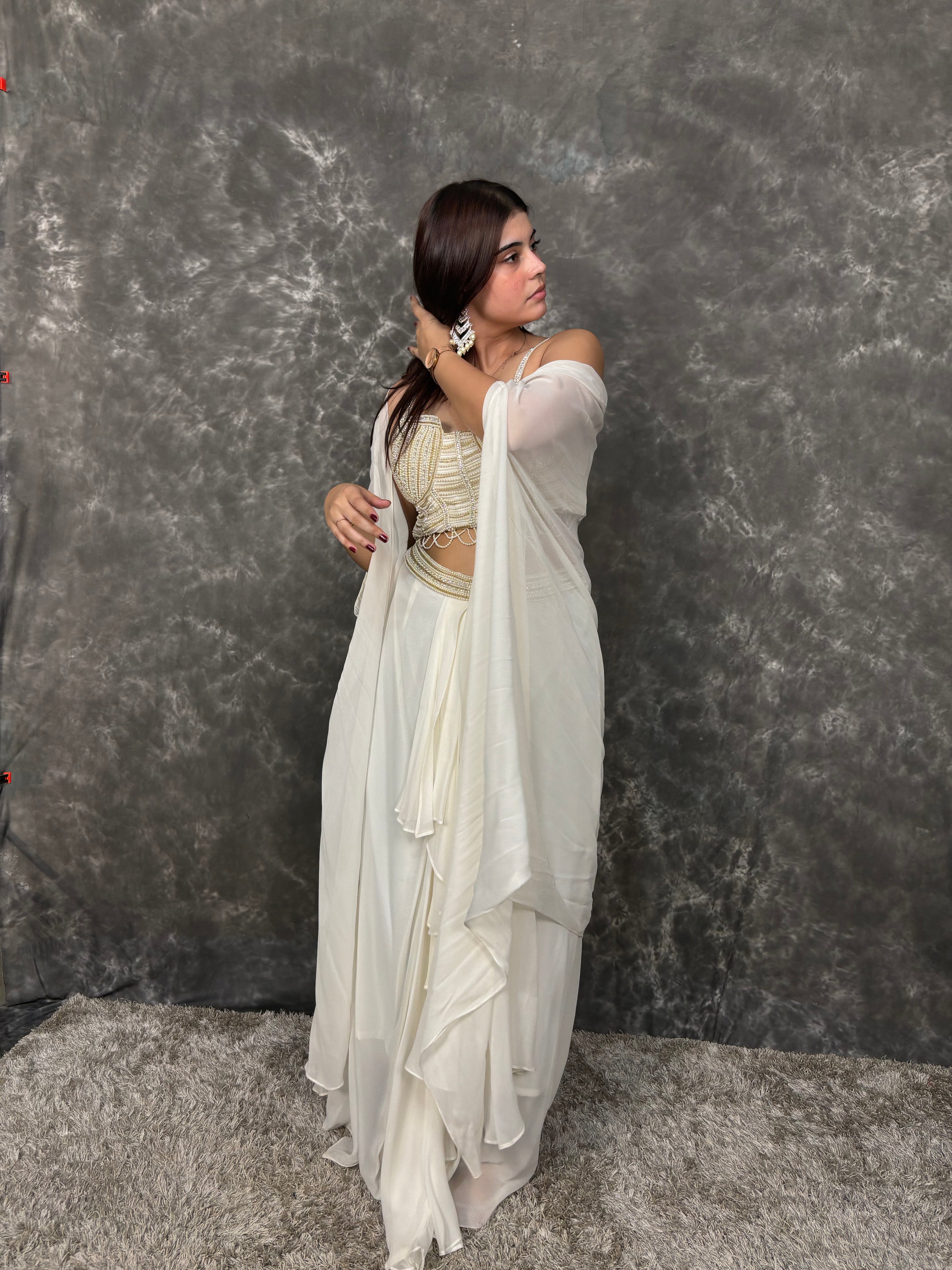 Noir Grace Dhoti Dress