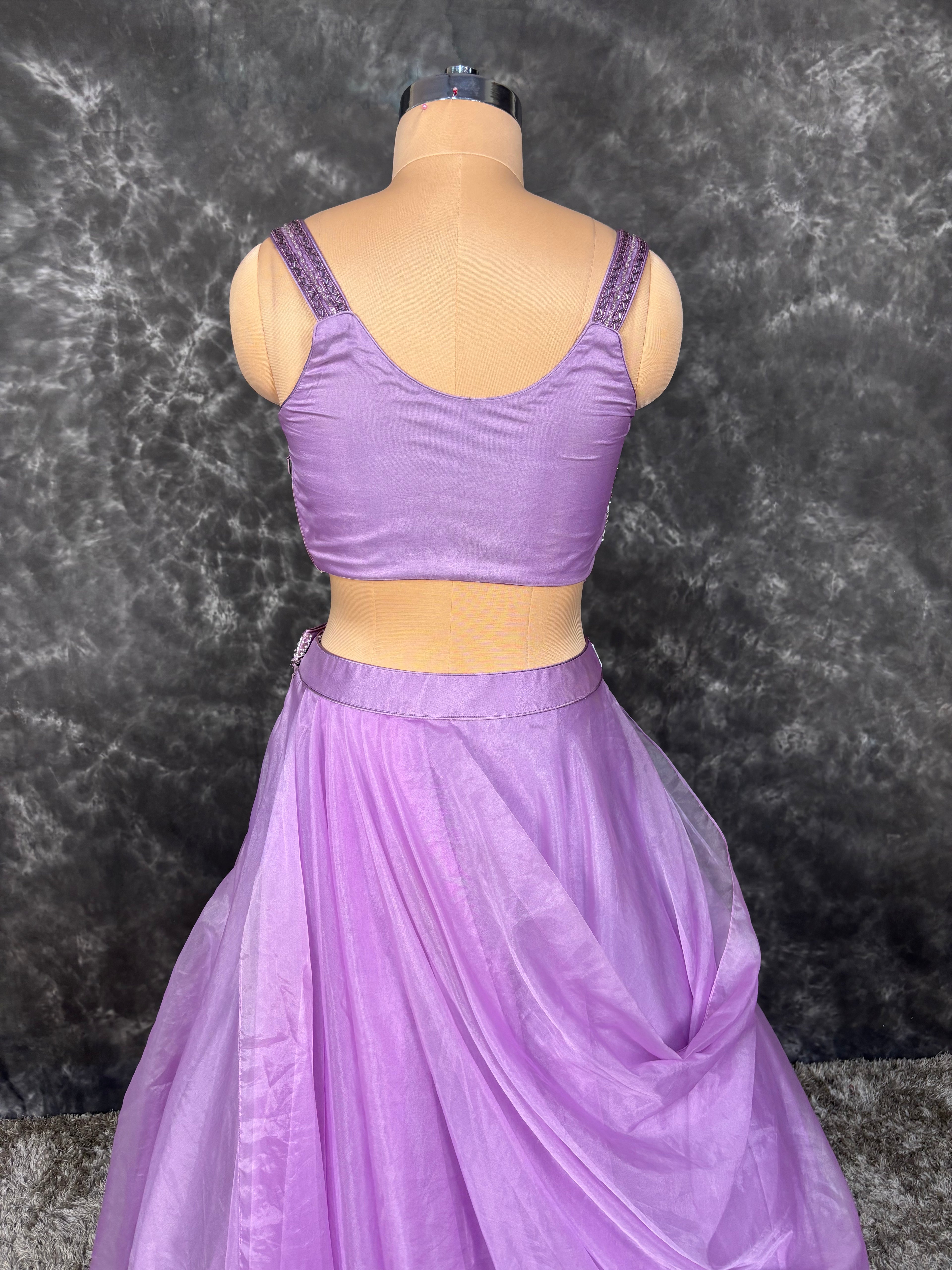 Armani Satin Lehenga